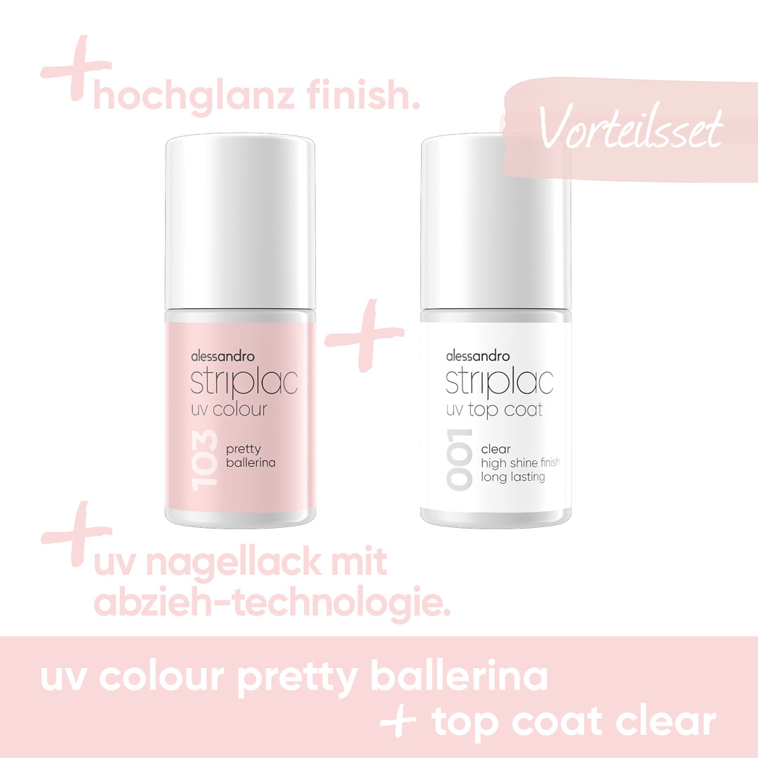 Striplac Pretty Ballerina & Top Coat Bundle