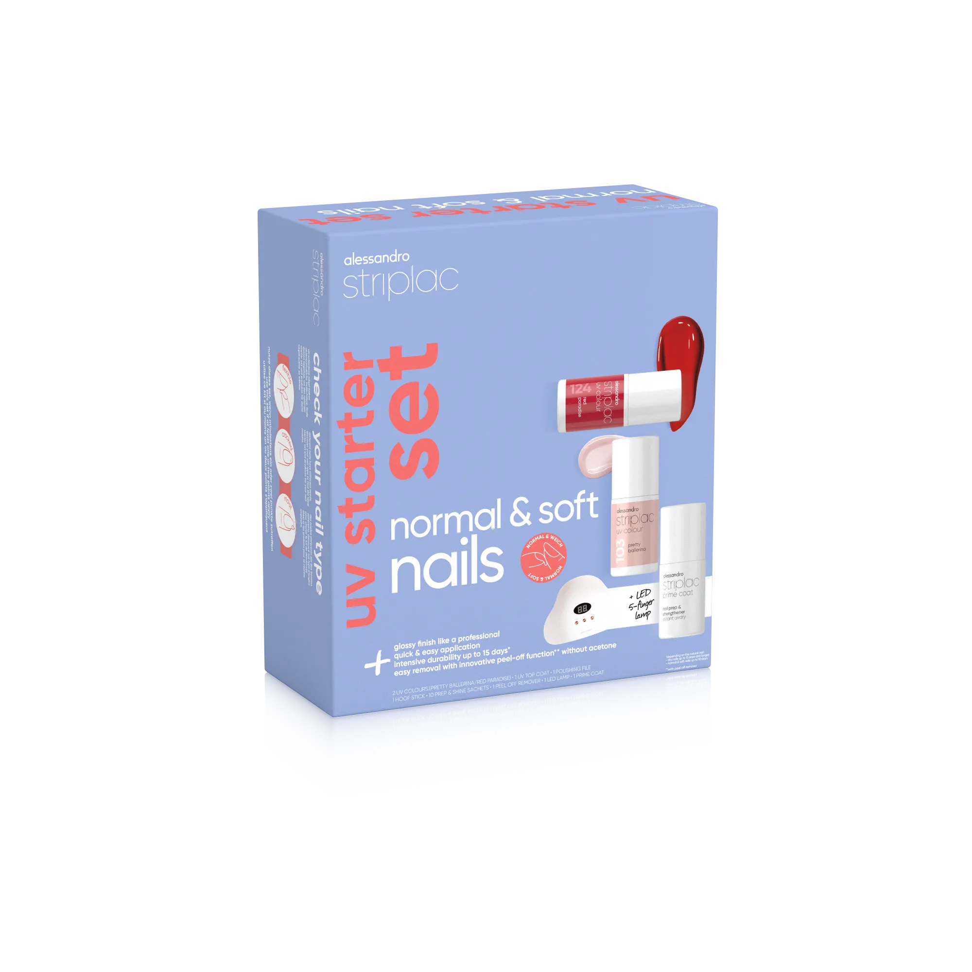 Striplac Uv Starter Set Normal & Soft Nails - 2 Colours