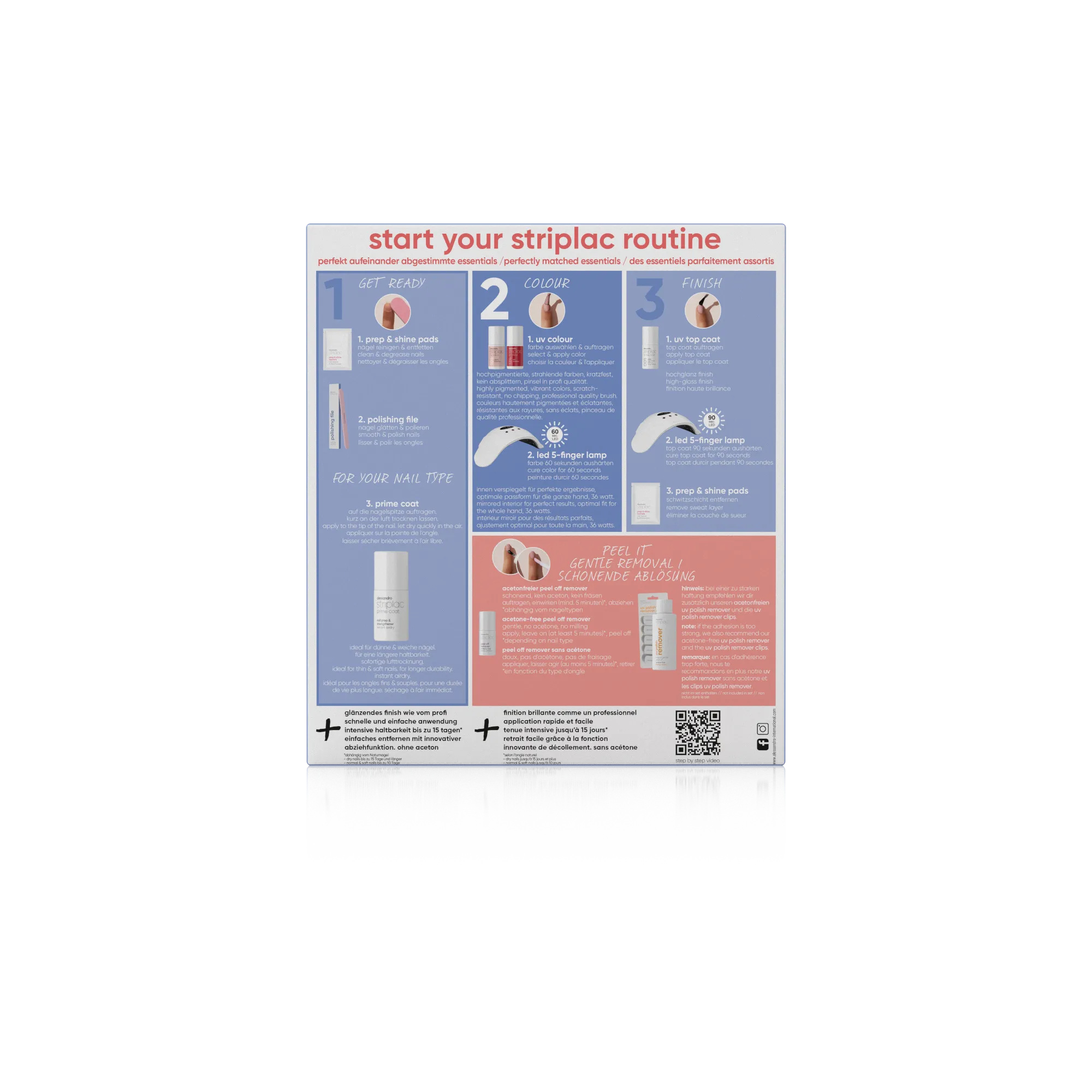 Striplac Uv Starter Set Normal & Soft Nails - 2 Colours