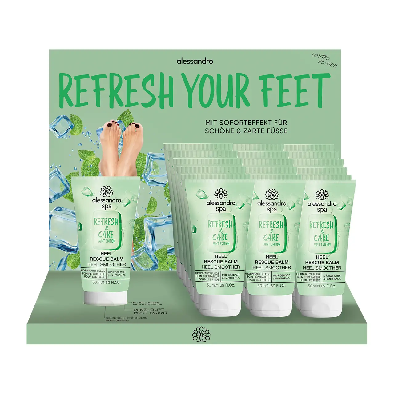 Refresh your feet Display